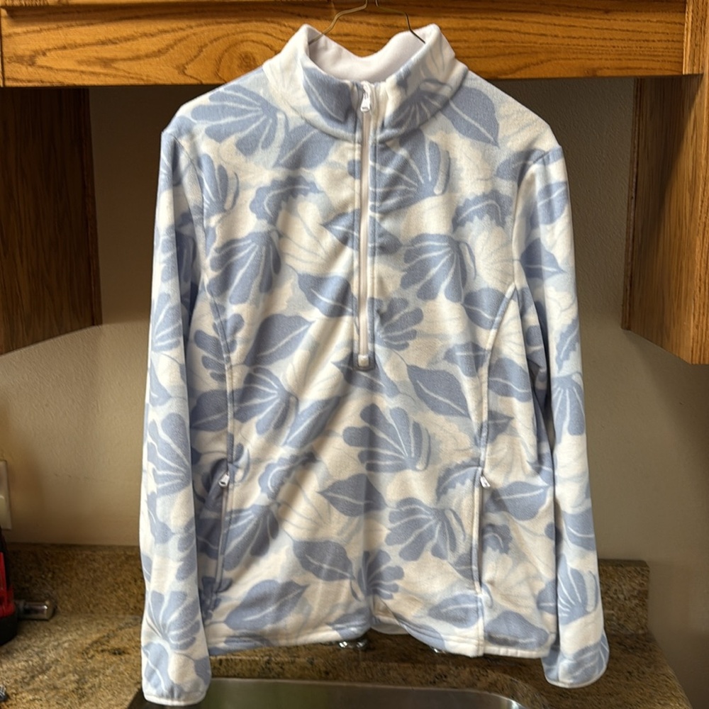 Straight Down White Fleece Jacket